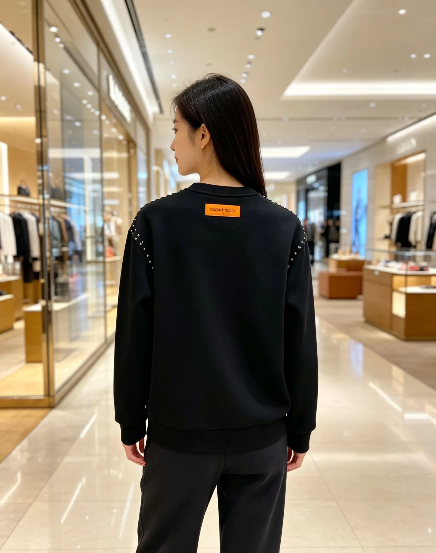 Louis Vuitton/Louis Vuitton Heavy Duty Rivet Crew Neck Sweatshirt